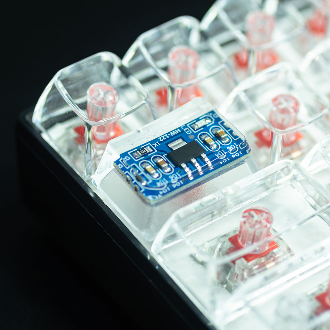 Circuit board design personalized keycaps Crystal drops of glue sealing circuit board decorative keycaps