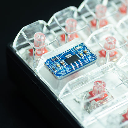 Circuit board design personalized keycaps Crystal drops of glue sealing circuit board decorative keycaps