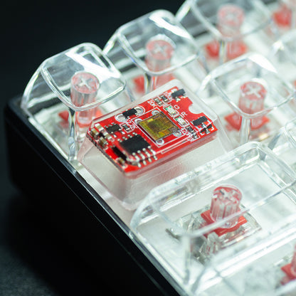 Circuit board design personalized keycaps Crystal drops of glue sealing circuit board decorative keycaps