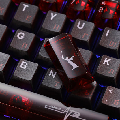 Original Design &quot;Soviet&quot; Theme Mechanical Keyboard Keycap Complete Set PBT Thermal Sublimation Original Factory Highly Personalized Keycap Set