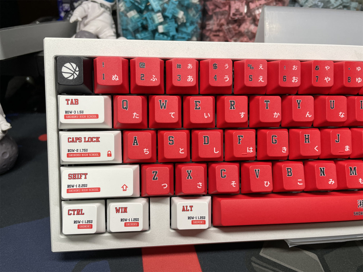 SLAM DUNK Theme, PBT Material Five sided Heat Sublimation, Anime Game Series Personalized Set Decorative Keycaps