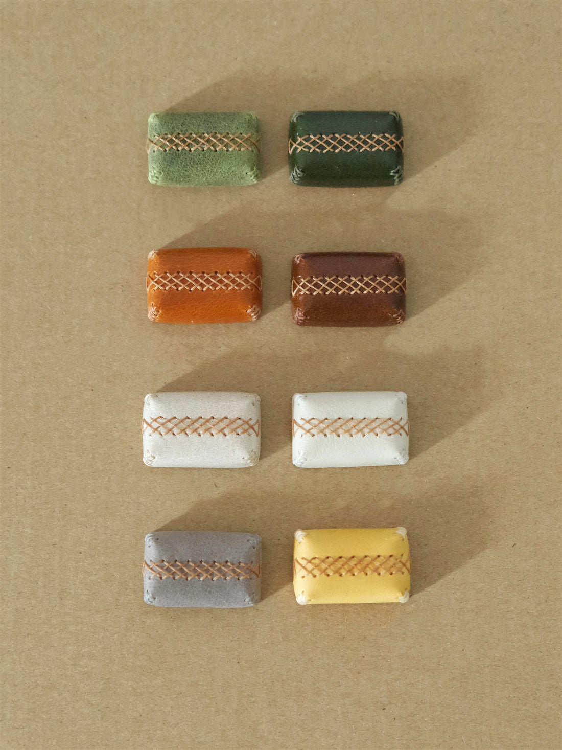 Genuine leather small square keycap 1.5U personalized keycap single piece handmade retro keycap color keycap mechanical keycap