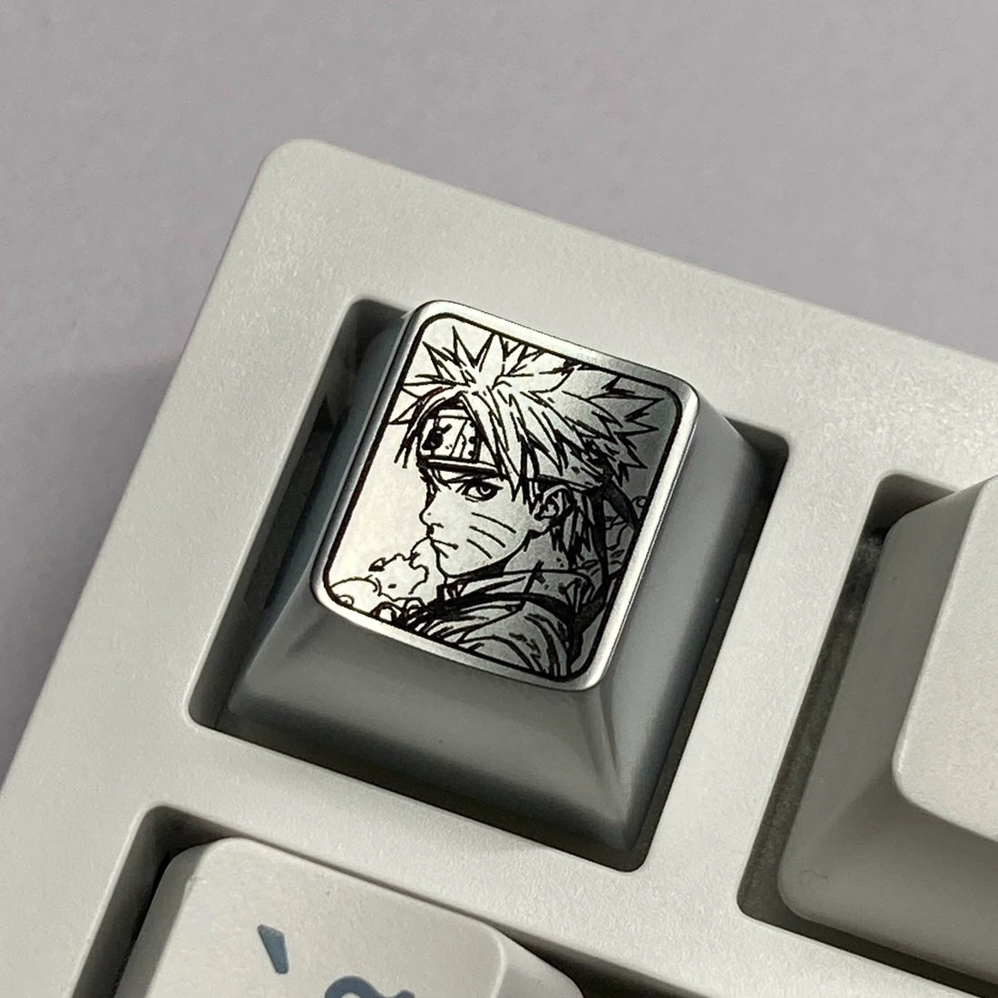 Naruto, zinc alloy carved keycaps, metal personalized keycaps, great value, decorative keycaps