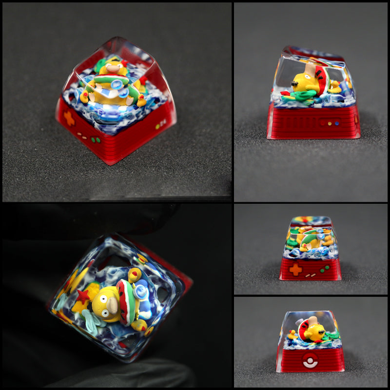 Pet Pok é mon Collection, Crystal Drops of Glue Material Artisankeycaps, Anime, Game, Culture, Creativity, Peripheral Decoration, Personalized Keycaps