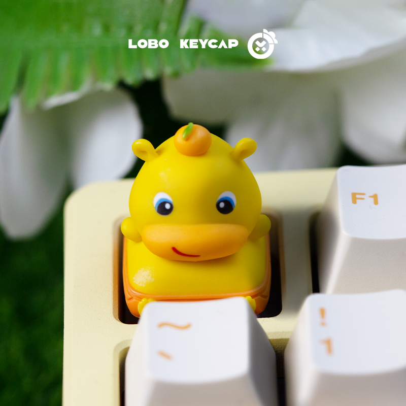 Cute capybara, multi-color resin molded personalized keycaps, cute pet creative keycaps