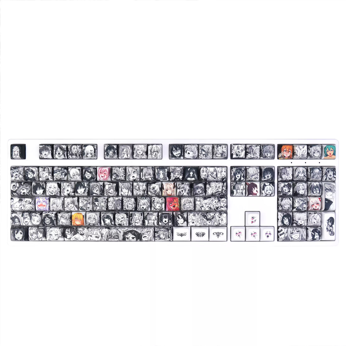 Nijigen anime female lead collection keycap set, sublimation pbt mechanical keyboard decoration keycap, anime keycap set