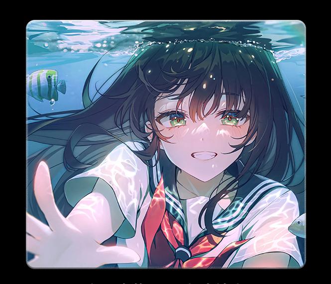 Tempered glass micro etching process mouse pad, high-definition pattern customized professional mouse pad（+8）