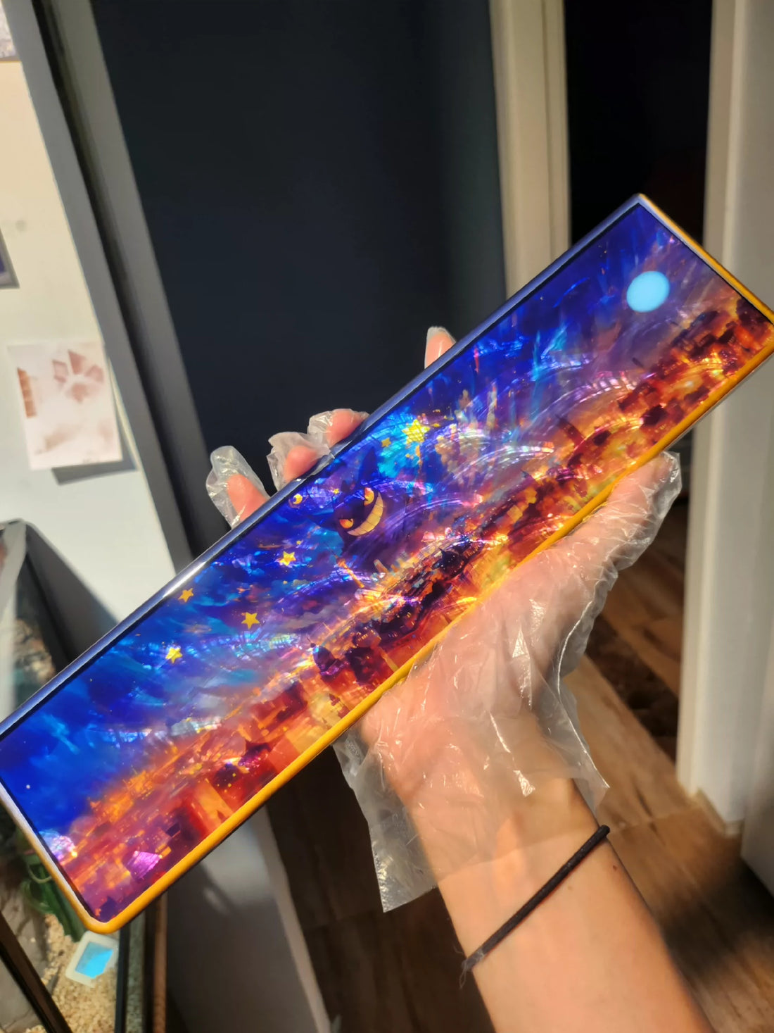 Pok é mon Gengar, Keyboard holder, Handmade custom resin hand support, keyboard accessories