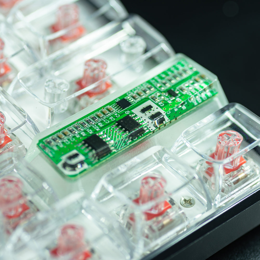 Circuit board design personalized keycaps Crystal drops of glue sealing circuit board decorative keycaps