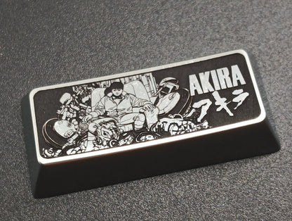 Akira， Cyberpunk 2.25U metal personalized keycap, available in zinc, aluminum, titanium, optional. Anime game culture creative decoration keycaps