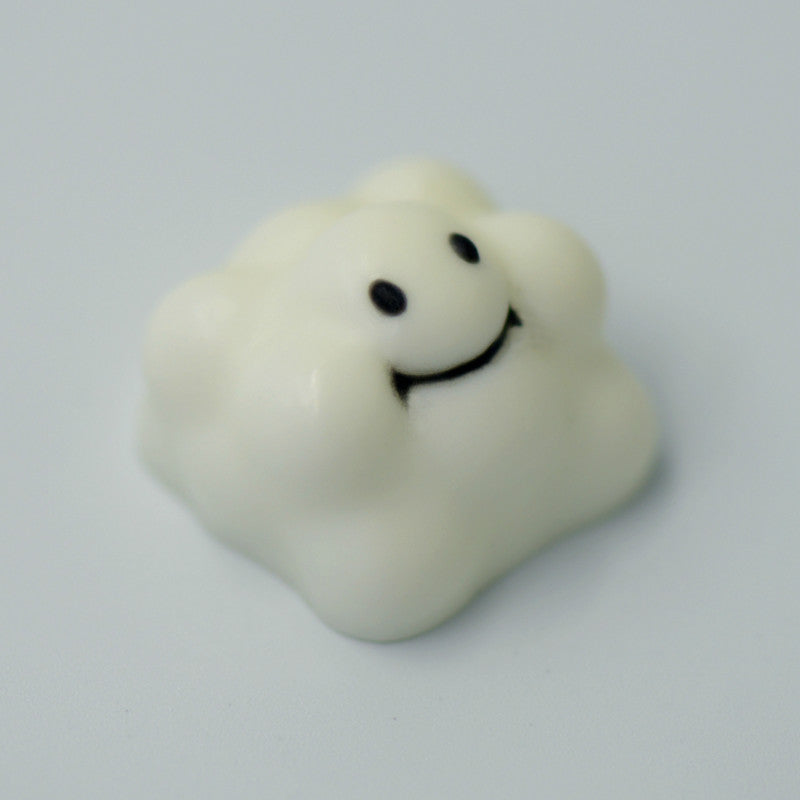 Cloud shaped cute resin personalized keycaps, mechanical keyboard decorative keycaps