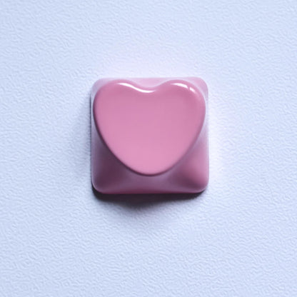 Love aluminum alloy keycaps, metal shaped personalized keycaps, metal baked paint, CNC machining, customized mechanical keyboard decoration keycaps