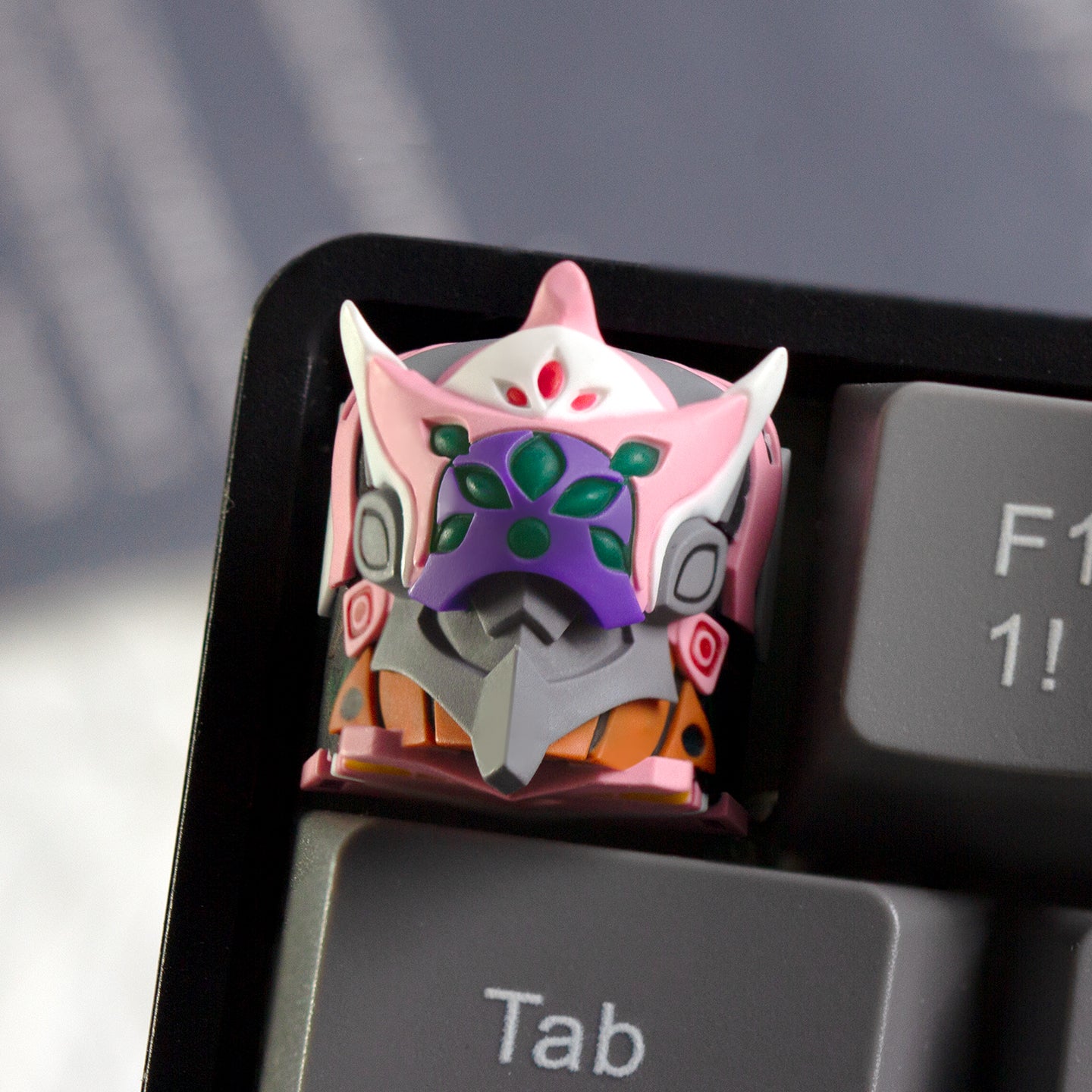 EVA， Mech series, multi-color resin personalized keycaps, creative handmade keycaps for anime and gaming peripherals