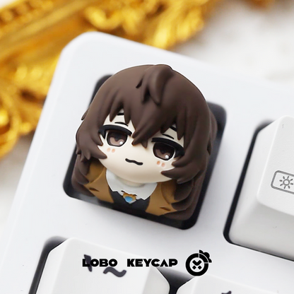 Bungo Stray Dogs multi-color resin molded personalized keycaps, metal keycaps around anime and game characters