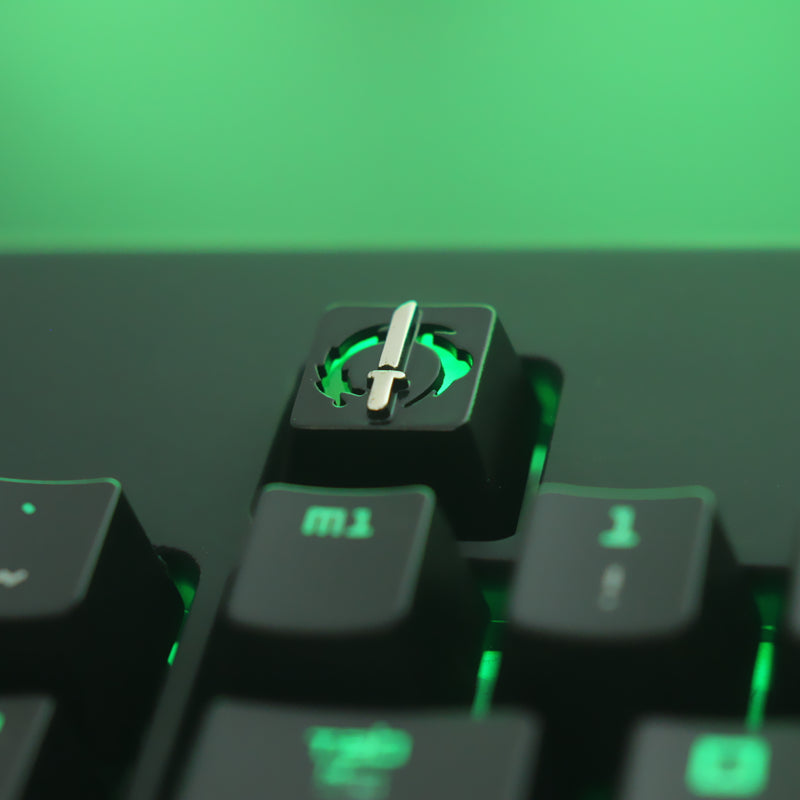 Overwatch Gaming Peripherals Genshin Impact Mechanical Keyboard Zinc Aluminum Metal Transparent Keycaps