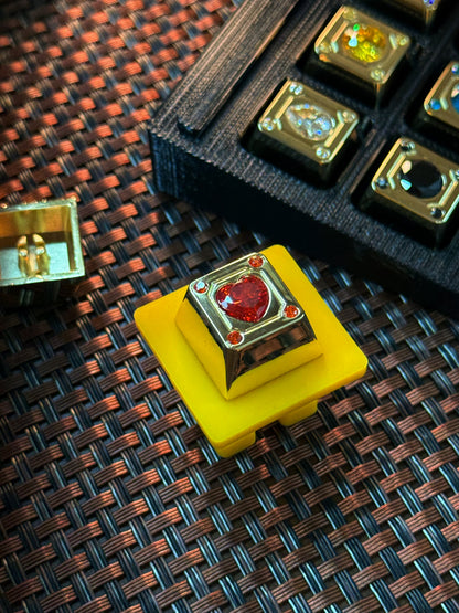 Diamond Star Theme, Imitation Diamond Metal Keycap Base Personalized Keycap Original Factory R4 Highly Decorative Keycap