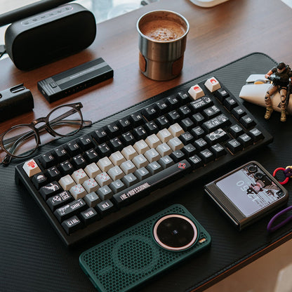 Original Design Leon The Professional Theme Mechanical Keyboard Keycap Complete Set PBT Thermal Sublimation Original Factory Highly Personalized Keycap Set
