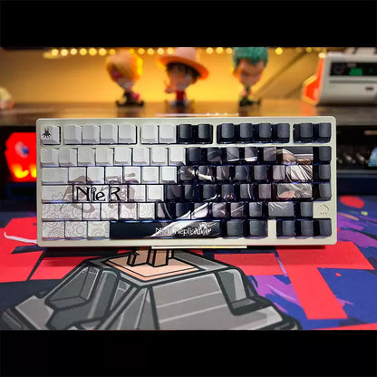 NieR: Automata themed series, PBT five sided sublimation keycaps cherry height, anime and game personalized keycaps set
