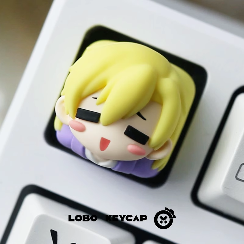 Oran High School Host Club ， Multi colored resin molded personalized keycaps, resin decorative keycaps around anime and game characters