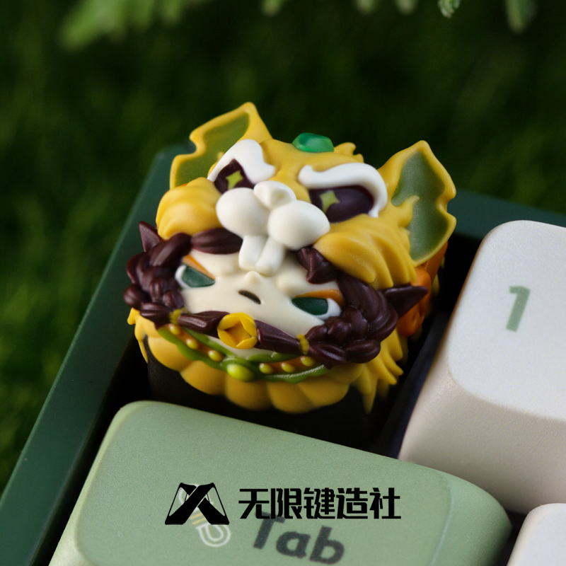 Original design, Chinese zodiac signs theme, multi-color resin molded personalized keycaps