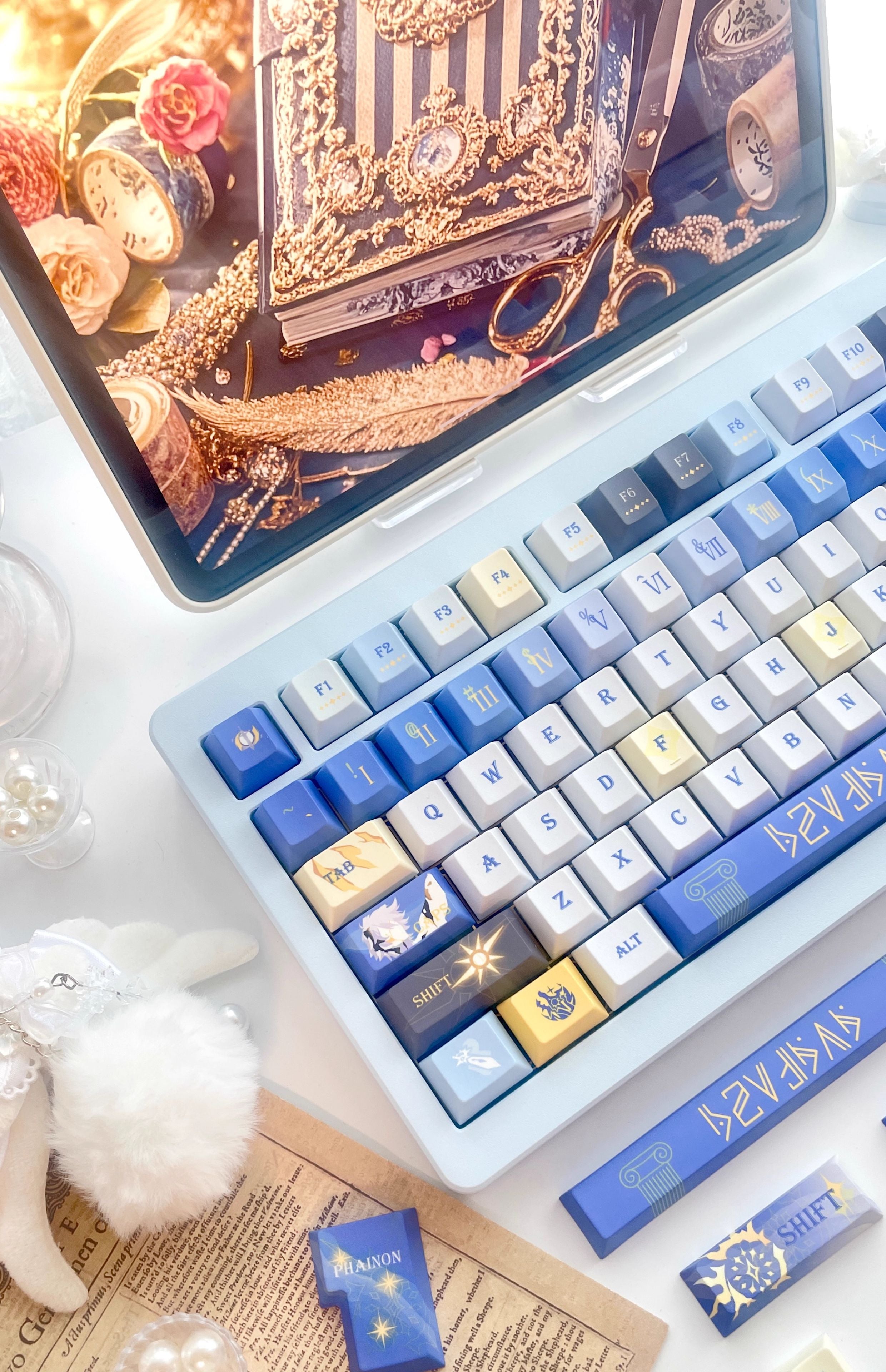 Honkai Star Rail, Khaslana themed keycap PBT factory five sided heat sublimation customized keyboard game anime personalized keycap set