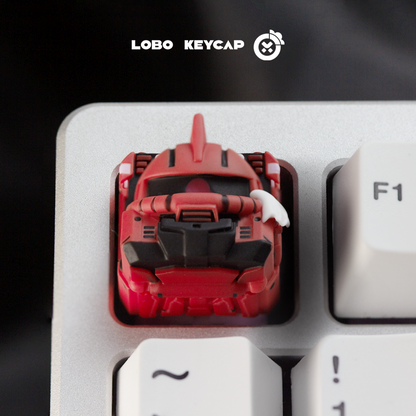 Mobile Suit Gundam MS-05 Keycap Personalized Resin Art Keycap Mechanical Keyboard Transparent Keycap
