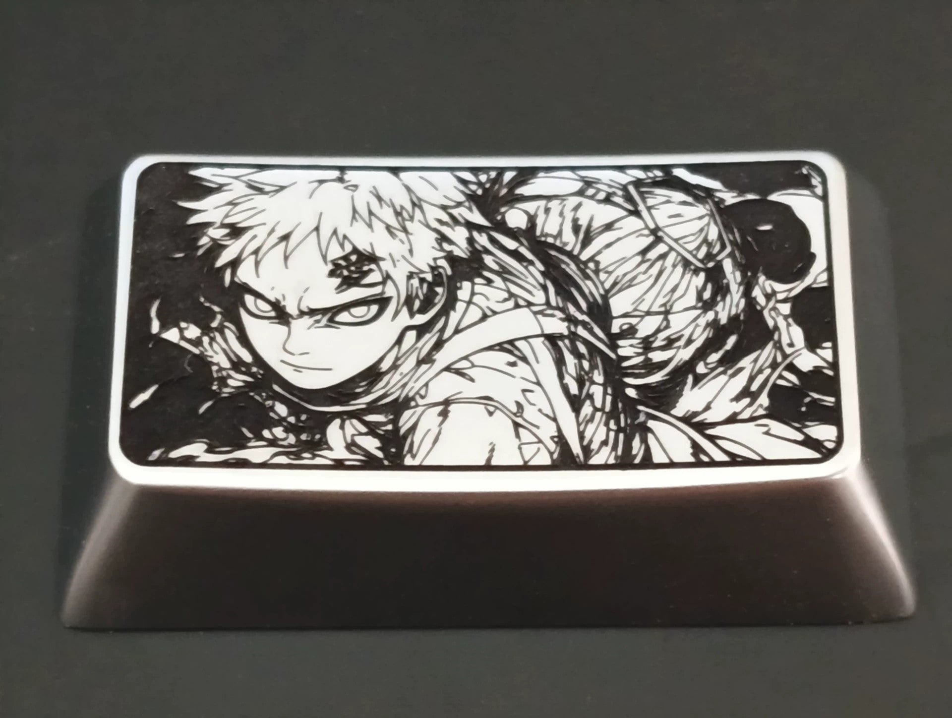 Naruto series, zinc alloy personalized keycaps, 1.5U、1.75U metal decorative keycaps, anime and game character peripheral keycaps