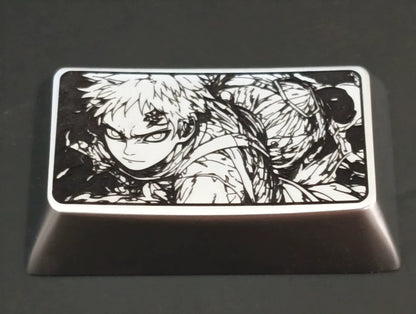 Naruto series, zinc alloy personalized keycaps, 1.5U、1.75U metal decorative keycaps, anime and game character peripheral keycaps