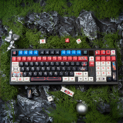 Masked Rider Kabuto mechanical keyboard keycaps anime personality PBT heat sublimation original factory height set keycaps.