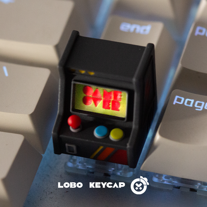Arcade game， Multi colored resin molded personalized keycaps, game retro creative keycaps