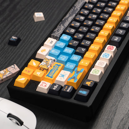 Digimon theme mechanical keyboard set keycap animation peripheral anime PBT sublimation original factory height