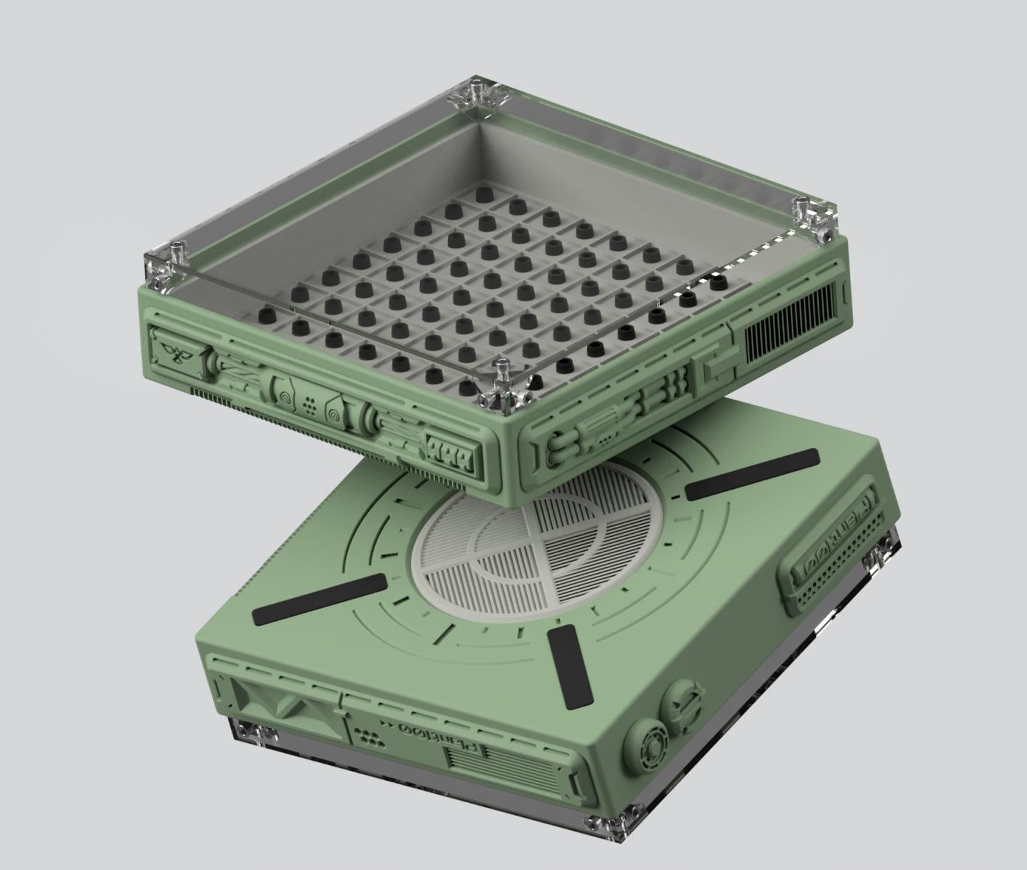 Plant100v2 keycap hibernation cabin storage display box 3D printing customized dustproof table decoration customization