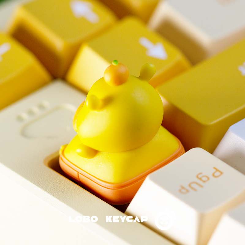 Cute capybara, multi-color resin molded personalized keycaps, cute pet creative keycaps