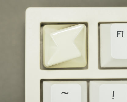 Metal spray simple and personalized keycaps, 1U geometric decorative keycaps, artistic keycaps