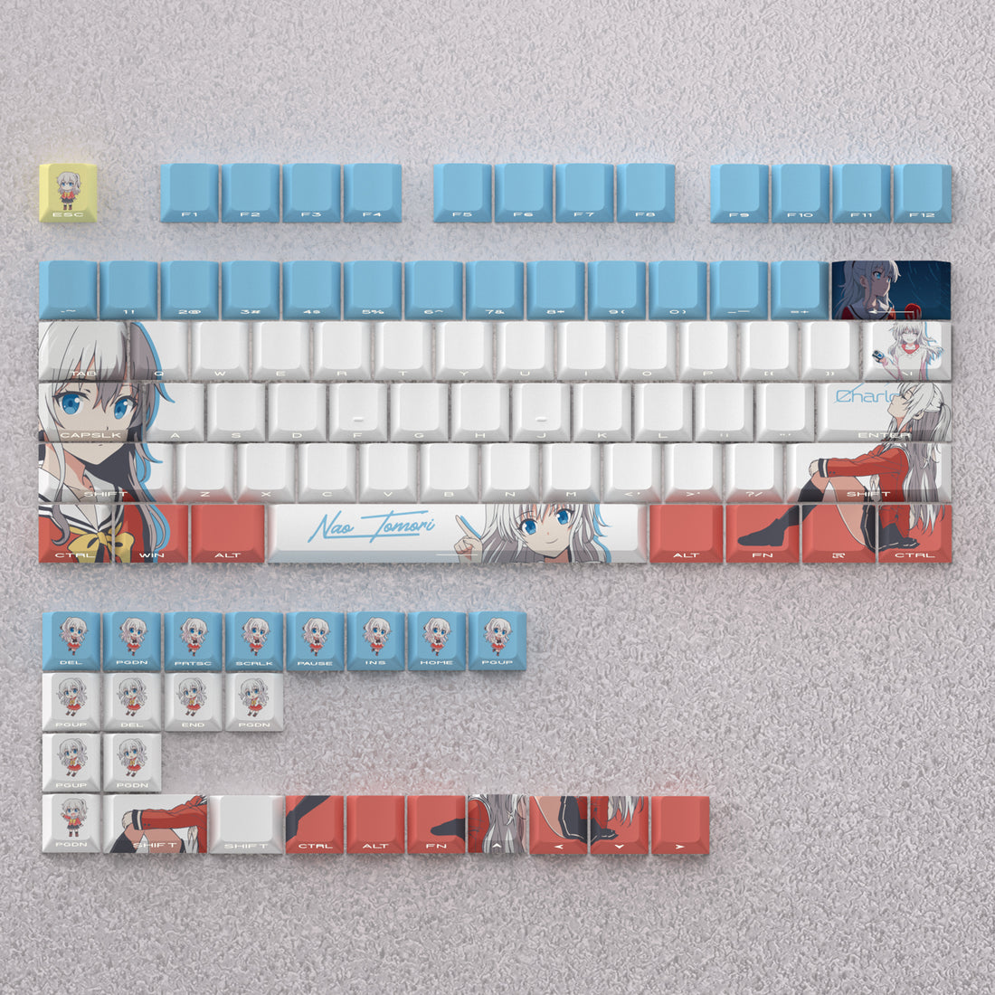 Tomori Nao keycap anime theme original height pbt material suit personalized keycap