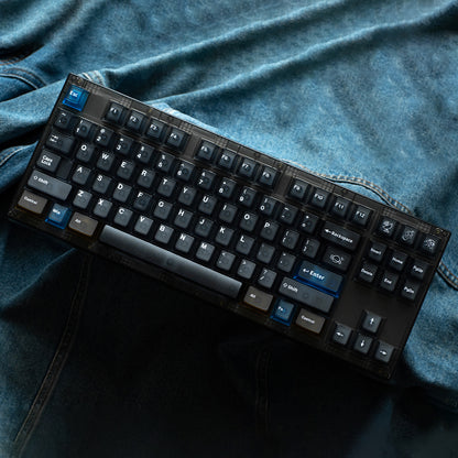 Interstellar themed keycap set, five sided frosted translucent PC keycap personalized customization PBT heat sublimation factory height