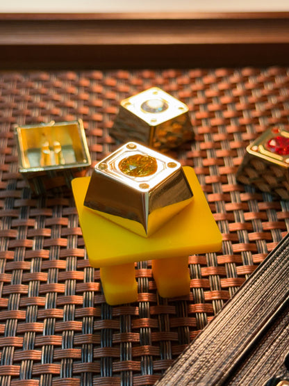 Diamond Star Theme, Imitation Diamond Metal Keycap Base Personalized Keycap Original Factory R4 Highly Decorative Keycap