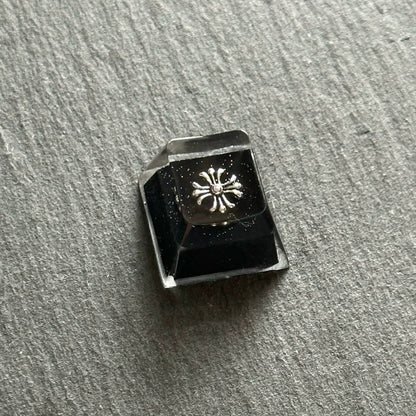 Chrome Hearts, Crystal drops of glue series, trendy fashion items, personalized keycaps, handmade keycaps