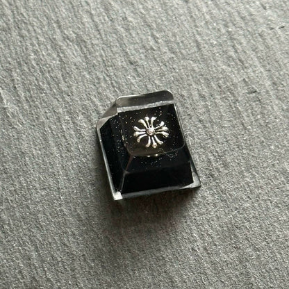 Chrome Hearts, Crystal drops of glue series, trendy fashion items, personalized keycaps, handmade keycaps