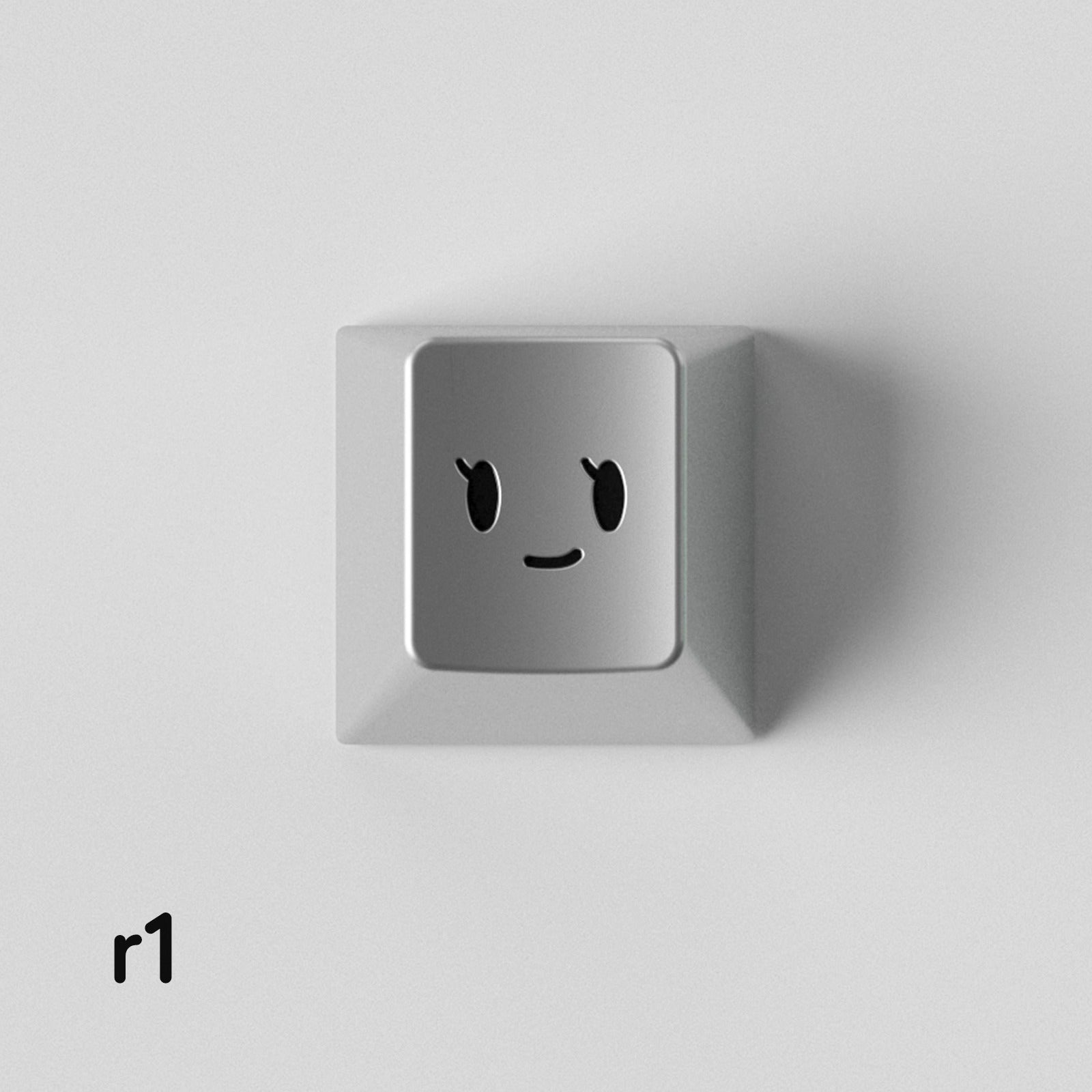 Simple smiley face expression personalized PC metal keycap smiley face customization mechanical keyboard customization keycap