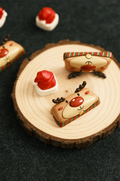 Original design: Christmas reindeer 2.25U keycaps, mechanical keycaps, return keycaps, personalized keycaps, colorful artistic keycaps, decorative keycaps