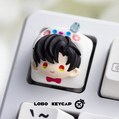 Love and Deepspace， Multi colored resin molded personalized keycaps, anime and gaming cultural peripheral products, resin decorative keycaps