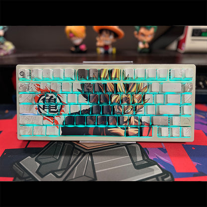 Dragon Ball theme, Son Goku, PBT material five sided sublimation, anime game series personalized set, decorative keycaps