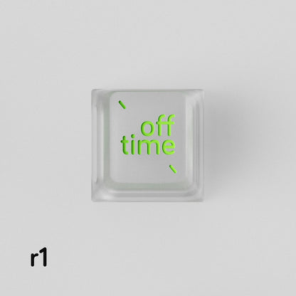 Simple smiley face expression personalized PC metal keycap smiley face customization mechanical keyboard customization keycap