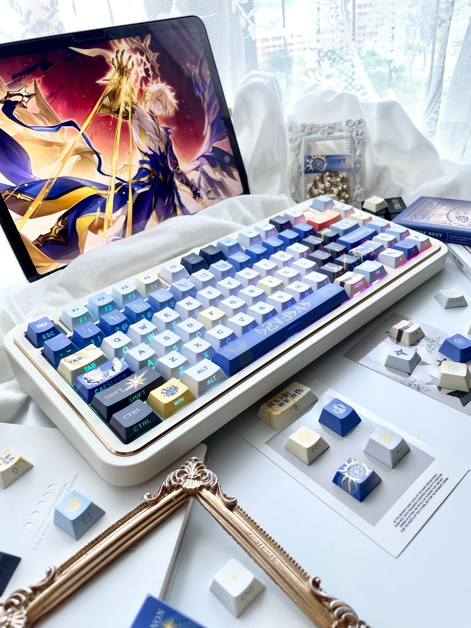 Honkai Star Rail, Khaslana themed keycap PBT factory five sided heat sublimation customized keyboard game anime personalized keycap set