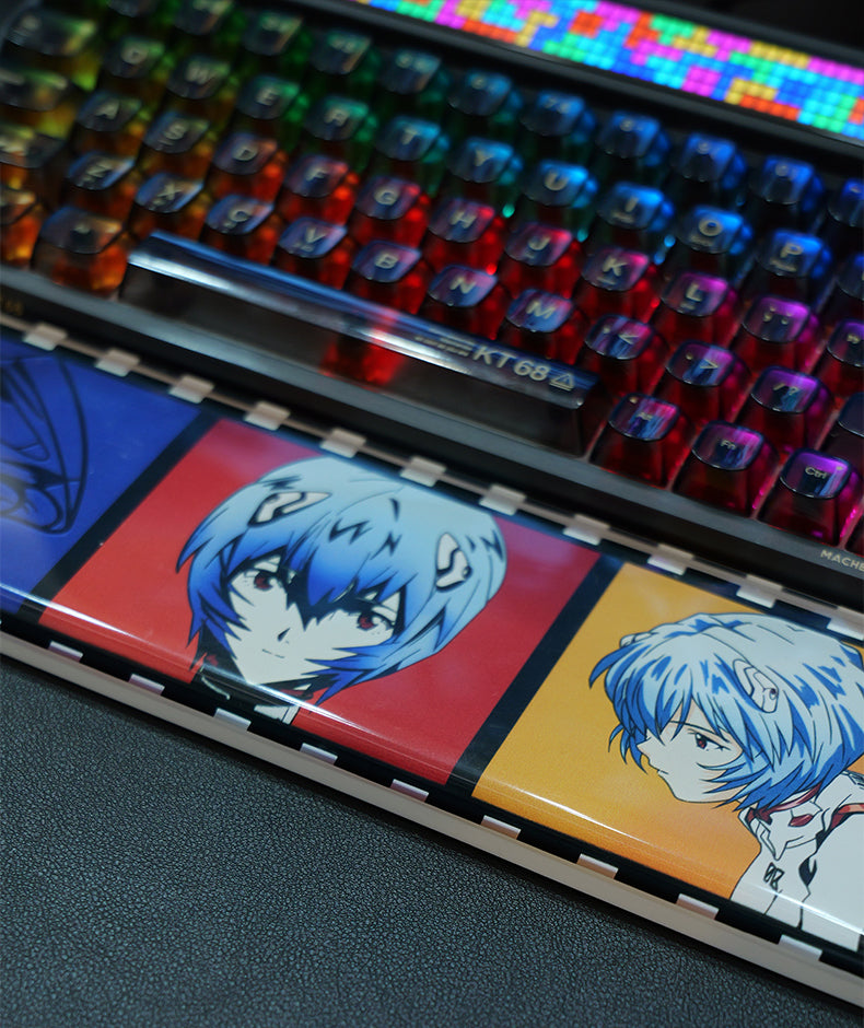 EVA, Ayanami Rei theme, 30CM length resin material keyboard holder. Keyboard peripheral accessories
