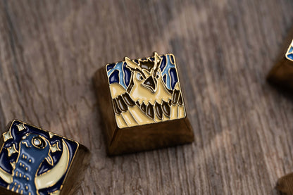 Animali Fantastici e Dove Trovarli, metal+enamel personalized keycaps, mechanical keyboard decorative keycaps (set).