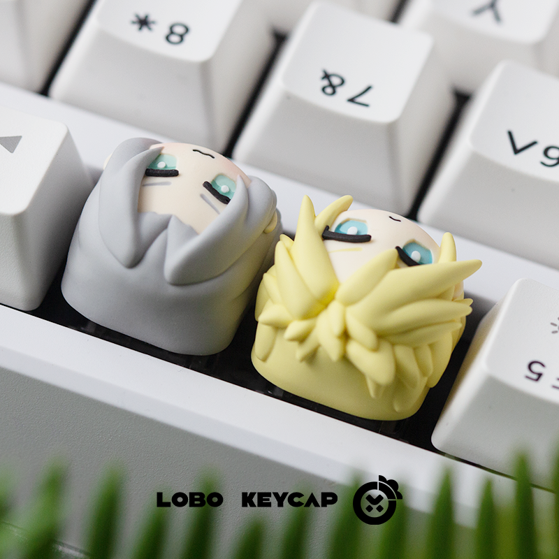 Final Fantasy series, multi-color resin personalized keycaps, decorative keycaps, anime and game character keycaps