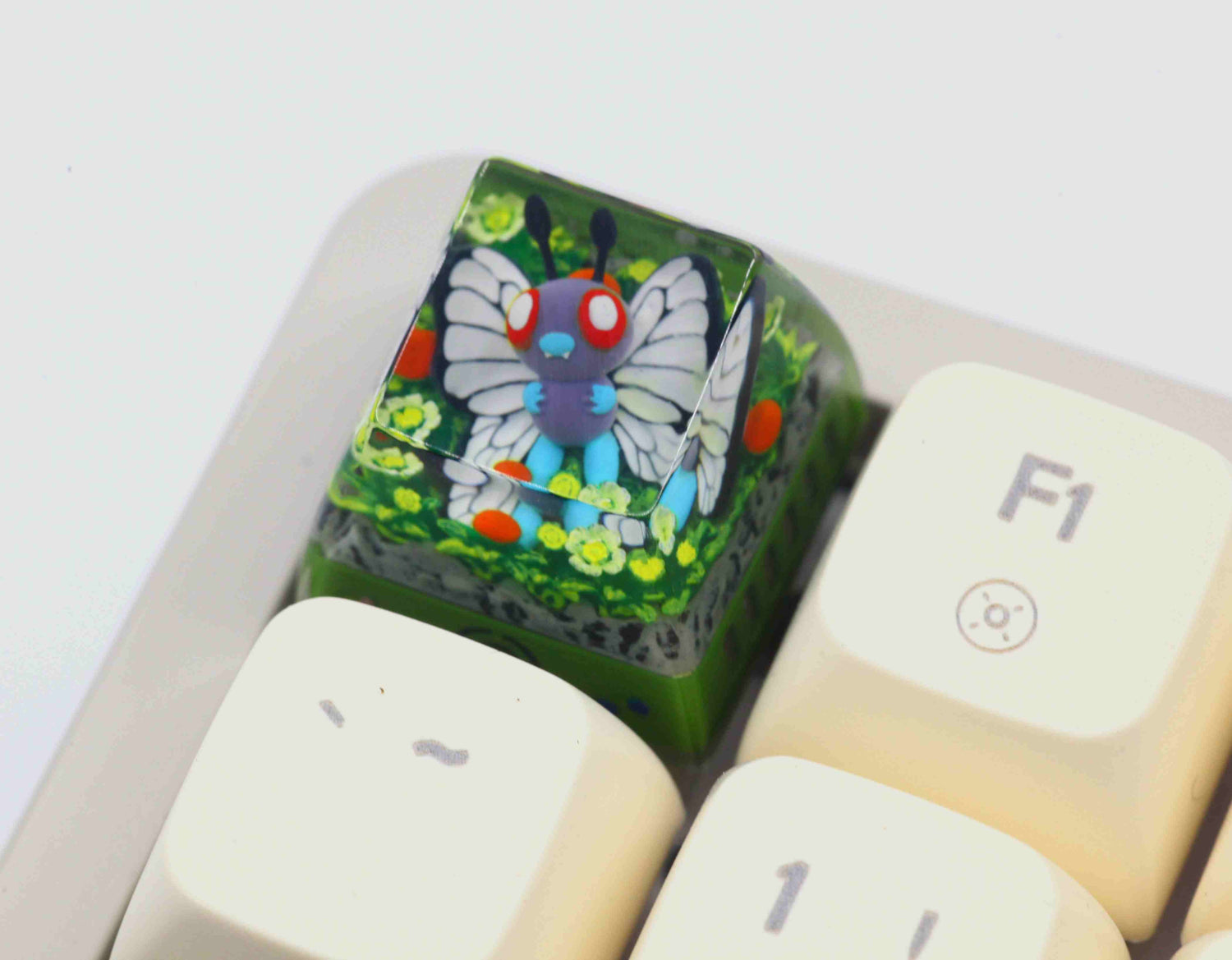 Pet Pok é mon Collection, Crystal Drops of Glue Material Artisankeycaps, Anime, Game, Culture, Creativity, Peripheral Decoration, Personalized Keycaps