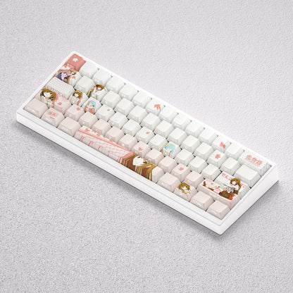 Monogatari series themed keycaps, Sengoku Nadeko anime game creative personalized keycap set PBT material factory height Sublimation printing